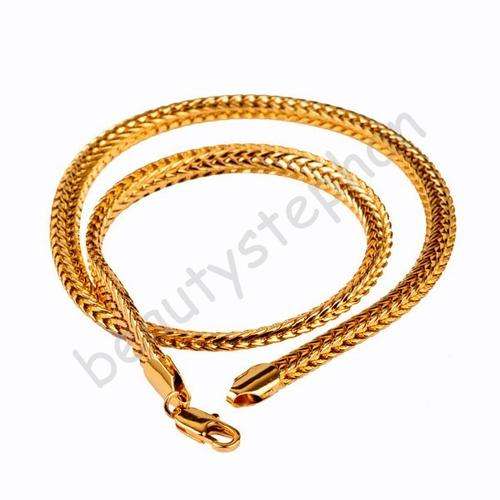 1 Pcs 9K Real Solid Yellow Gold Filled Men's And Women's Snake Sexy Necklace