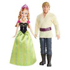Disney Frozen Anna and Kristoff Doll, 2-Pack