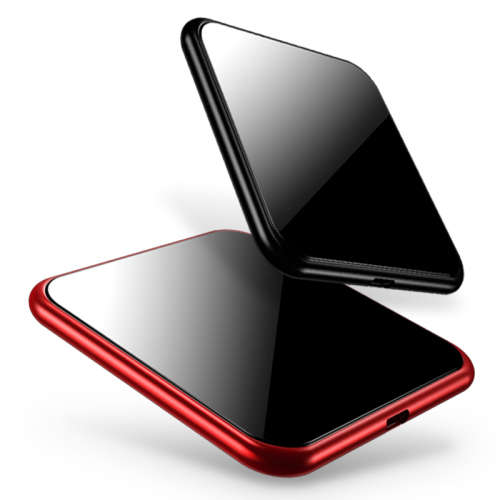 BENKS Thin Cube Aluminum Alloy Qi Wireless Phone Charger for iPhone & Samsung Red