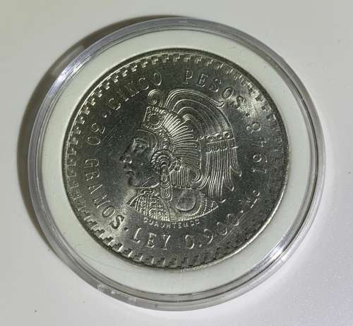1948 Cinco Pesos 30 Gramos-ley .900 Estados Unidos Mexicanos
