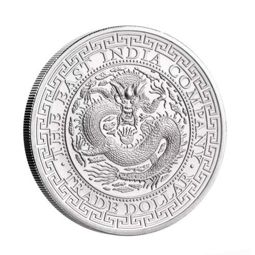 1 Pound Pound Silver Chinese Trade Dollar Dragon Saint Helena 1 oz Silver 2019