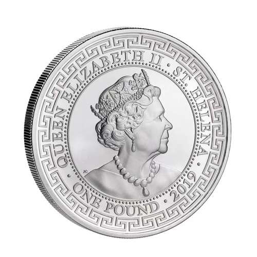 1 Pound Pound Silver Chinese Trade Dollar Dragon Saint Helena 1 oz Silver 2019