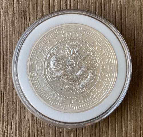 1 Pound Pound Silver Chinese Trade Dollar Dragon Saint Helena 1 oz Silver 2019