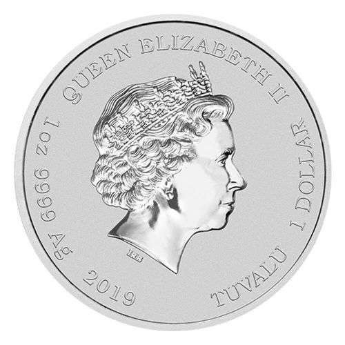 2019 Tuvalu 1 oz Silver $1 Marvel Series Hulk Coin