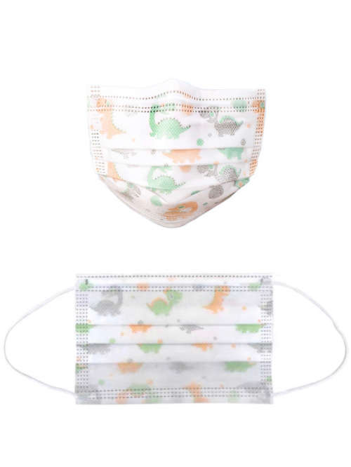 Disposable Protective Mask For Children 3Ply Melt-Blown Non-Woven 10Pieces In Packet