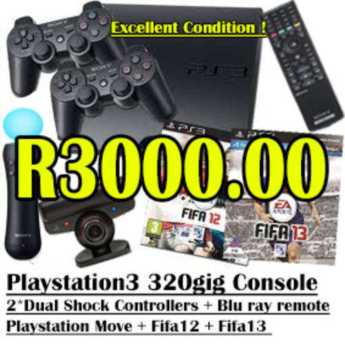 Playstation3 with many extras ! Excellent Condition ! Free Shipping !