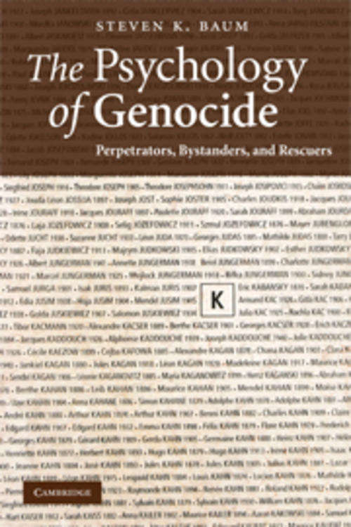 The Psychology of Genocide,  9780521713924 Steven K. Baum, Cambridge University Press