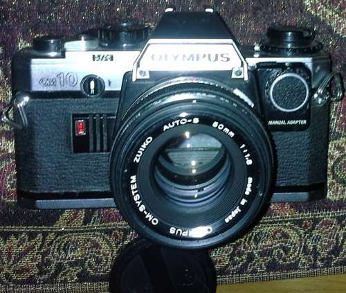 Olympus OM10 35mm SLR Film Camera with Manual Adapter
