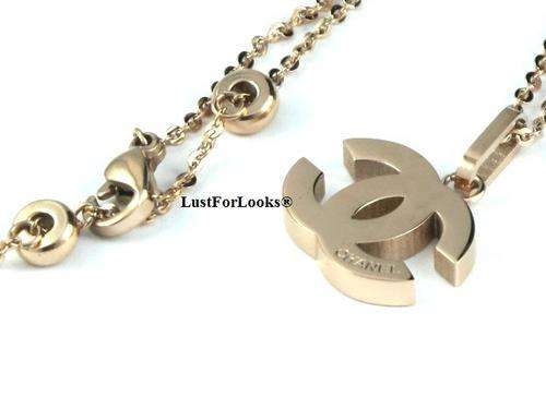 Money Back Guarantee [ 14k G/Plated ] Chanel Necklace [ Click to view more items from LustforLooks ]