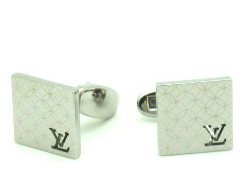 Only From LustForLooks [ Louis Vuitton] [ Cufflinks ] Set Of Two ( 2 ) [Silver Polished]