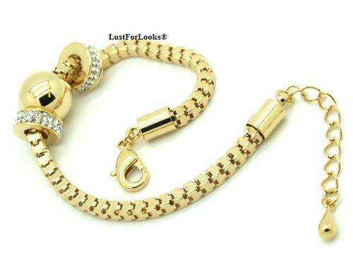 *** 14k Gold Plated *** Made By Swarovski Elements ** All New From Dubai Fashion ** Bracelet for Her