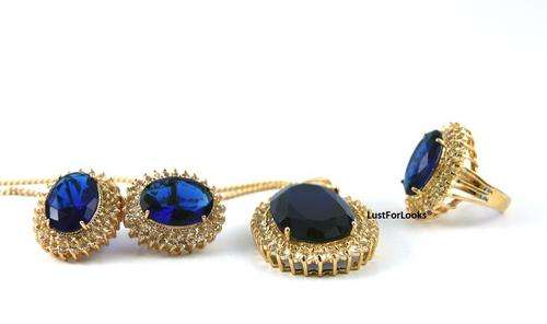 R2999 *Gold Plated** Swarovski Elements **  Wedding Or Party Set ** Full Set ** LustForLooks