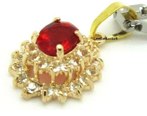 ***Made By Swarovski Elements *** ROYAL RED *** Necklace For Her *** Silver Plated **