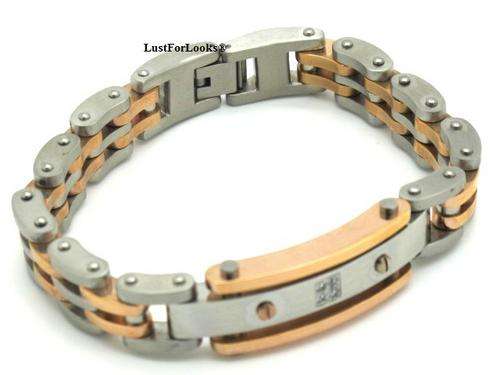 *** Silver Plated *** Two Tone Colour *** Bracelet For Him ( Men ) *** Limited Edition Design