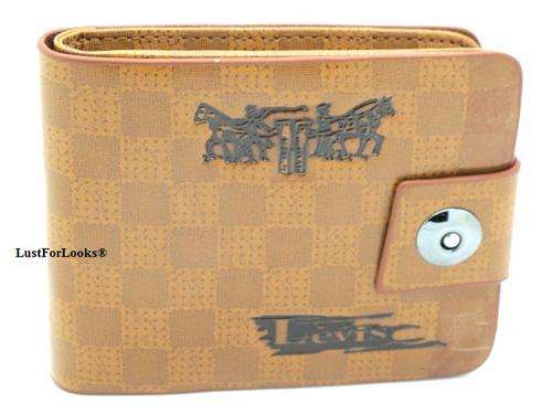 *** Genuine Leather *** Levis ( UniSex ) *** Brown  Color *** Wallet *** Limited Edition ***