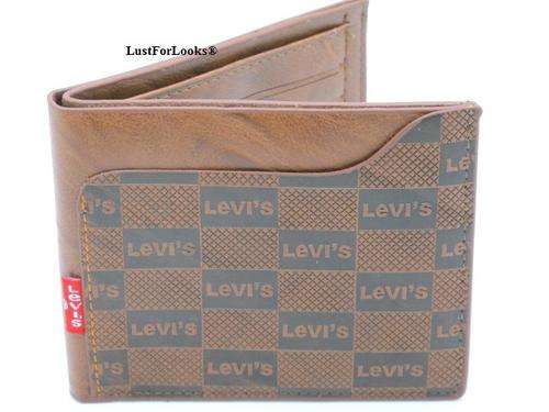 *** Genuine Leather *** Levis ( UniSex ) *** Brown  Color *** Wallet *** Limited Edition ***