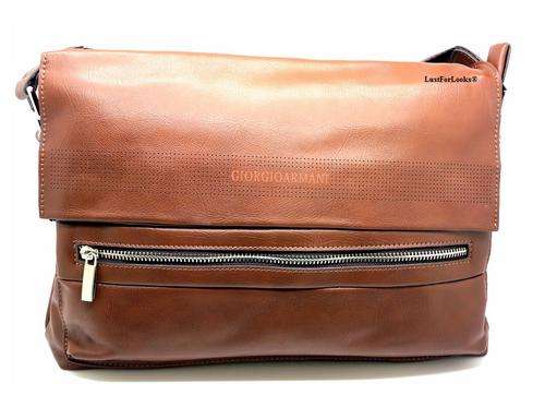 ***R3499*** Genuine Leather # GIORGIO ARMANI # Handbag # Bag # 100% Authentic # Made in Italy
