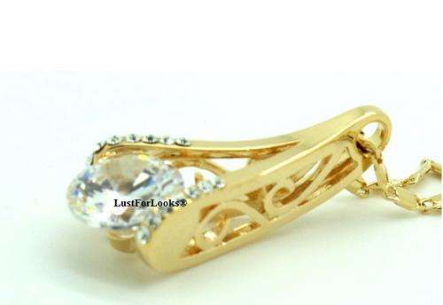 ****R999**** Bridal ? Engagement ? Wedding ? Party ? NECKLACE # Choose White Gold Or Yello Gold ? #