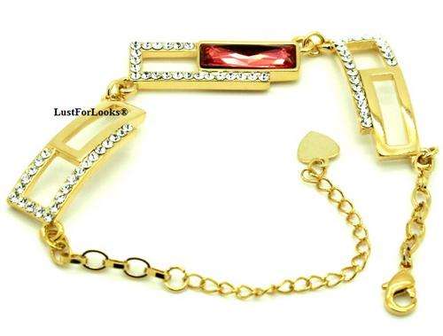 *** Made By Swarovski Elements *** 14k Gold Plated *** Fresh *** New Release *** Bid With Confidence