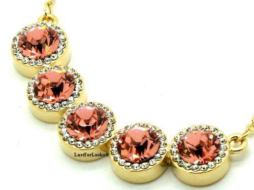 ****R999**** Bridal ? Engagement ? Wedding ? Party ? NECKLACE # Fresh ROSE Gold Plated