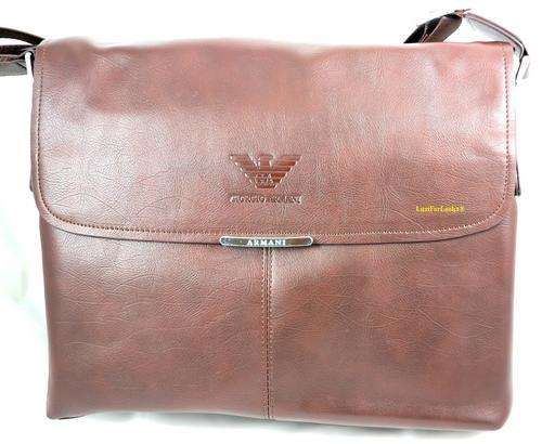 ***R2999*** Genuine Leather # GIORGIO ARMANI # Handbag # Bag # 100% Authentic # Made in Italy