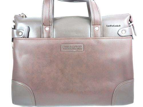 ***R4999*** Genuine Leather # GIORGIO ARMANI # Handbag # Bag # 100% Authentic # Made in Italy