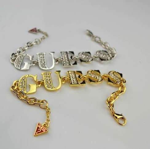 Guess Bracelet with Crystals in Gold and Silver + Free Gift for 2 or more Items Purchased