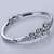 Crystal Inlay Bracelet In Silver