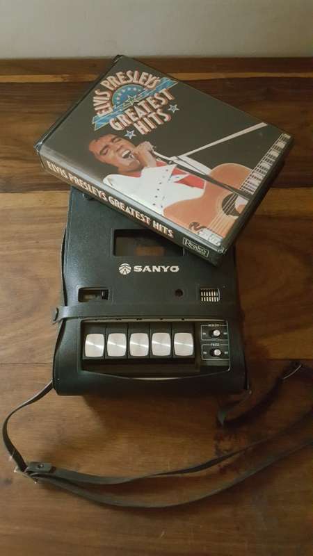 Elvis Presleys Greatest Hits with tape recorder