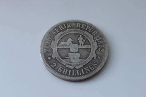 Paul Kruger ZAR Two (2) Shillings of 1892 ***R1 START***