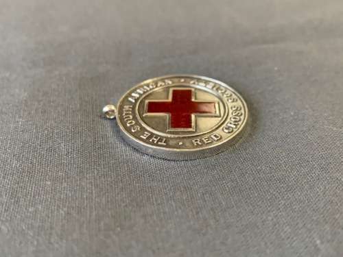 Sterling Silver- The South African Red Cross Society Proficiency Medallion *R1 START*