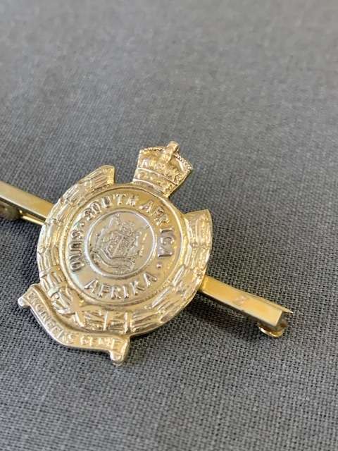 Sterling Silver South African Army Engineers/Genie Corps Pin **R1 START**