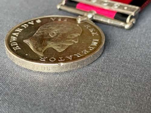 1906 Natal Rebellion Medal to Trooper AJLS GELDART, BORDER MTD. RIFLES. **R1 START**