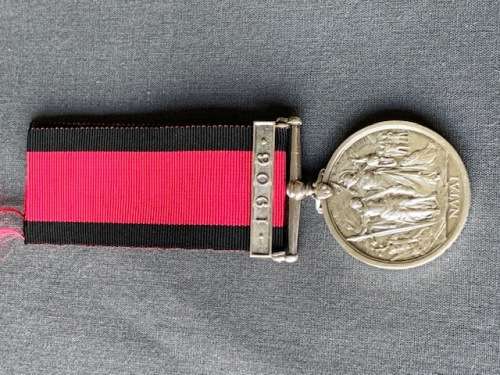 1906 Natal Rebellion Medal to Trooper AJLS GELDART, BORDER MTD. RIFLES. **R1 START**