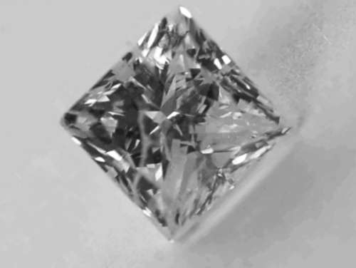 Stunning Natural Loose Princess Cut Colourless Diamond: 1.12ct  SI2/F  R87 500 Certificate