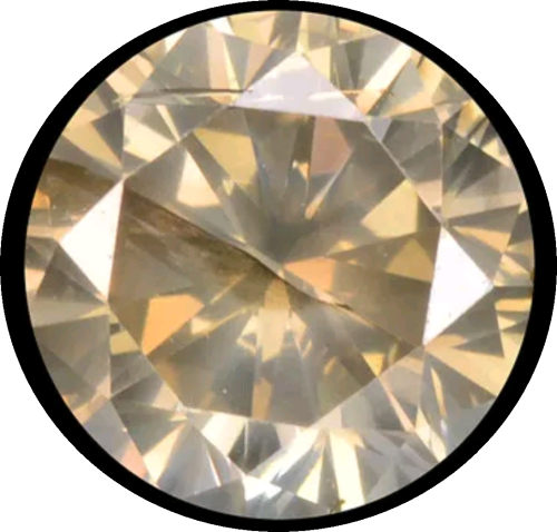 100% Natural Fancy Vivid Golden Yellow Round Cut Diamond SI1 : 0.43ct ! R33750