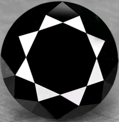 Huge 3.60ct Fancy Black 100% Natural Diamond Round Cut ! R79 500 Certificate