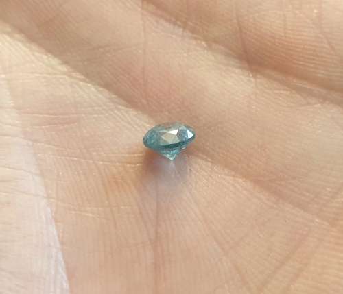 IGL LAB Certified Natural Fancy VIVID BLUE Diamond: 0.83ct Round Briliant Ideal Cut !
