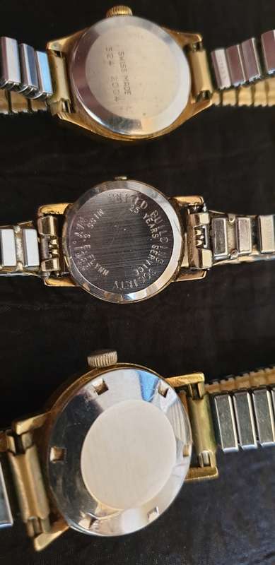 Beautiful Collection of 5 1940's-1970's Ladies Wrist Watches TISSOT / OMEGA / ROTARY