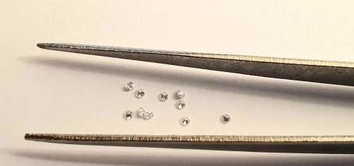 100% Natural Untreated VVS2/D Diamonds 1mm Diameter - Round Brilliant Cut PRICE PER DIAMOND