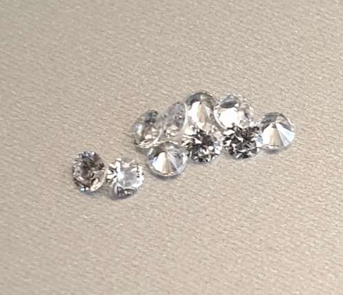 100% Natural Untreated VVS1/D Diamonds 1.30mm Diameter - Round Brilliant Cut BID PER DIAMOND