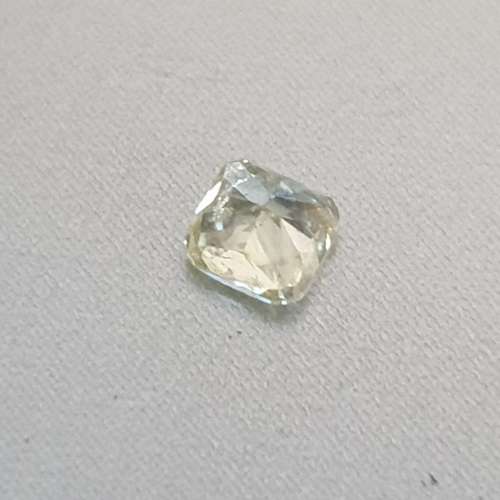 *Massive Natural Diamond Sale* 0.16ct Fancy Light Yellow Diamond Cushion Cut SI1