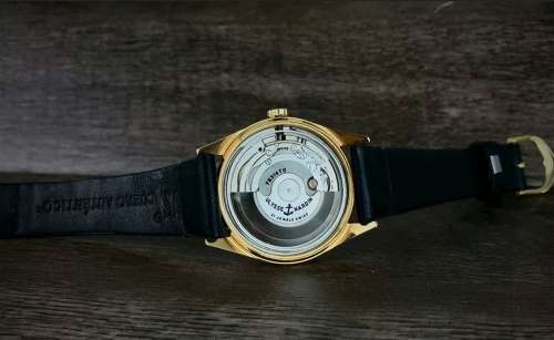 Superb Vintage 1960's Ulysse Nardin 18k Gold Plated Men's Automatic Wristwatch - Mint Condition