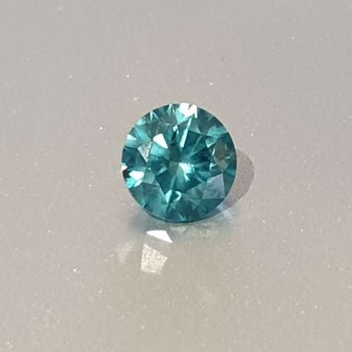 Stunning 0.76ct Lab Certified Natural Fancy Vivid Blue Round Cut Diamond SI1 - Stunning Blue !