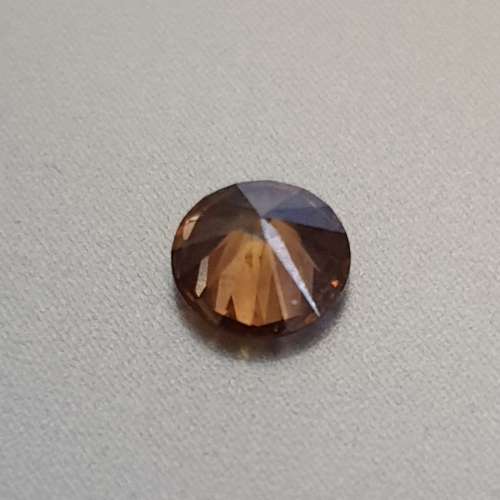 A Superb 0.34ct Natural Round Brilliant Cut Fancy Orange Diamond SI2