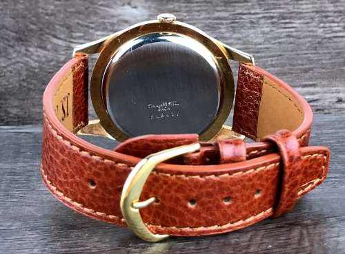 Stunning Vintage 1960's Oversized Girard Perregaux Hand-Winding Wristwatch 18K GP -  Mint Condition