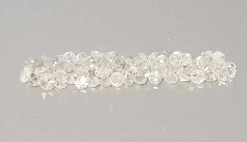 Lot of 72 x 100% Natural Untreated 1.53ct Diamonds 1.75mm Diameter - Round Single Cut