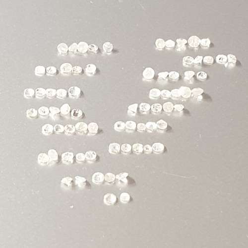 Lot of 72 x 100% Natural Untreated 1.53ct Diamonds 1.75mm Diameter - Round Single Cut
