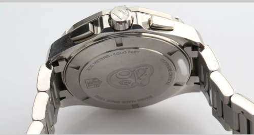 Stunning Tag Heuer Black / Stainless Steel Aquaracer 43mm Chronograph Ref# CAY1110-0