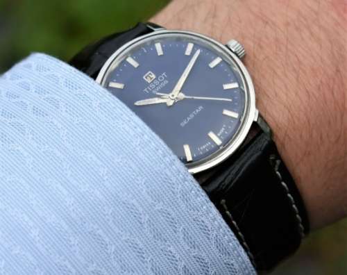 Swiss Vintage 1960's Tissot Seastar Hand Winding Men's Automatic Wristwatch - Mint Condition